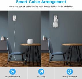 img 2 attached to 3 Pack Wall Mount For Google Nest WiFi Router (2Nd Gen) - Enlarge Coverage & Arrange Cords!