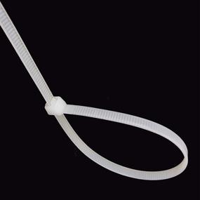 img 2 attached to 1000 PCS Nylon Cable Ties: Heavy Duty Self-Locking Zip Ties, Multi-Purpose Small Zip Ties (4 Inch, White)