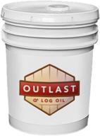 🌲 long-lasting protection for decks, log homes, and more: outlast - q8 log oil wood preservative - natural - 5 gallon logo