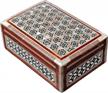 egyptian decorative mosaic jewelry trinket box with mother of pearl inlay - convenient storage for small items - perfect gift for a loved one by craftsofegypt logo