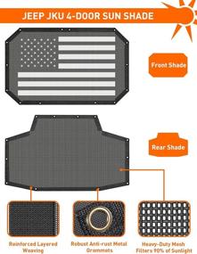 img 3 attached to Savadicar Sunshade 2007 2018 Wrangler Polyester