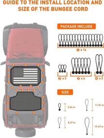 img 2 attached to Savadicar Sunshade 2007 2018 Wrangler Polyester