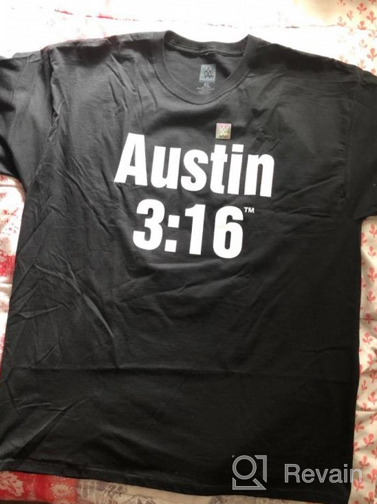 img 1 attached to WWE Authentic Wear Stone Cold Steve Austin 3:16 Retro T-Shirt Black review by Joshua Donnis