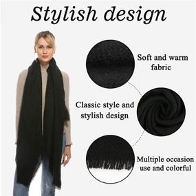 img 1 attached to 🧣 Stay Warm and Stylish with our Girlfriend Women's Accessories - Blanket Pashmina Bufandas Invierno Scarves & Wraps