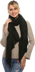 img 3 attached to 🧣 Stay Warm and Stylish with our Girlfriend Women's Accessories - Blanket Pashmina Bufandas Invierno Scarves & Wraps