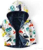 feidoog toddler polar fleece jacket: warm hooded outerwear for baby boys and girls in autumn/winter logo