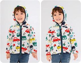 img 2 attached to Feidoog Toddler Polar Fleece Jacket: Warm Hooded Outerwear for Baby Boys and Girls in Autumn/Winter