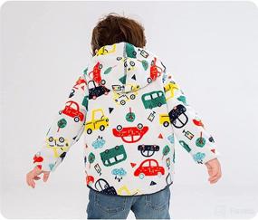 img 3 attached to Feidoog Toddler Polar Fleece Jacket: Warm Hooded Outerwear for Baby Boys and Girls in Autumn/Winter