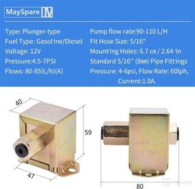 img 2 attached to 🚀 MaySpare Electric Fuel Pump: High-performing 12V Self-Priming In-Line Pump for Petrol & Diesel Engines