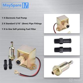 img 3 attached to 🚀 MaySpare Electric Fuel Pump: High-performing 12V Self-Priming In-Line Pump for Petrol & Diesel Engines