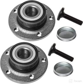 img 4 attached to 🔧 High-Quality Rear Wheel Hub and Bearing Assembly for Volkswagen Passat CC Tiguan (FWD Models), Beetle Eos, Golf R, City GTI, Jetta, Audi Q3 TT - AUQDD 512319 x2 (Pair) [5 Lug] - Left or Right Compatible