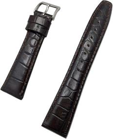 img 2 attached to Genuine Alligator Crocodile Replacement Standard Men's Watches ... Watch Bands