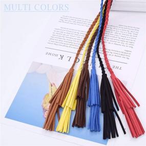 img 2 attached to Women Colors Double Tassels 63Inch Women's Accessories ~ Belts