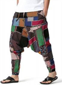 img 3 attached to Upgrade Your Style With LucMatton'S Retro Pattern Jogger Pants For Men - Comfortable And Fashionable!