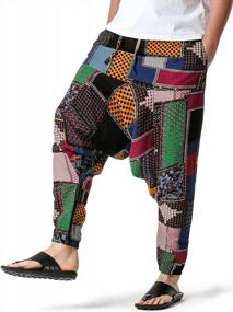 img 2 attached to Upgrade Your Style With LucMatton'S Retro Pattern Jogger Pants For Men - Comfortable And Fashionable!