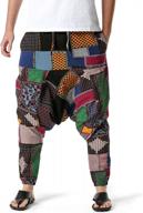 upgrade your style with lucmatton's retro pattern jogger pants for men - comfortable and fashionable! logo