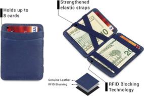 img 2 attached to 🏻 Hunterson Minimalist Genuine Leather Blocking Men's Accessories: Perfect Wallets, Card Cases & Money Organizers