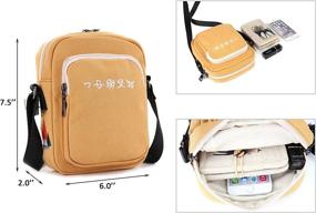 img 1 attached to Togood Wallet Canvas Pocket Crossbody Women's Handbags & Wallets : Crossbody Bags