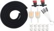 lawn mower fuel line 6-foot 1/4 inch id fuel line set + 2 pcs 5/16 inch fuel filters + 10 pcs 2/5" id hose clamps +2 pcs 1/4 698183 fuel shut -by huthbrother, for kawasaki kohler mowers engines logo