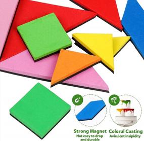 img 2 attached to Road Trip Magnetic Tangram Puzzle Game For Kids And Adults - 2-Piece Set With 368 Patterns For STEM Learning And Brain Teasers, Includes Solutions - Jigsaw Shapes Dissection IQ Educational Toy