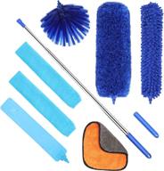 🧹 ofins cleaning dusters set - 100in feather duster with extension pole, 9pcs reusable cobweb duster refills, easy disassemble extendable dusters for cleaning crevices, walls, ceilings logo
