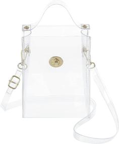 img 4 attached to Clear Crossbody Bags: The Perfect 👜 Handbag & Wallet Combo for Concerts and Events