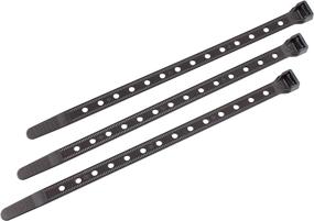 img 2 attached to Southwire 58298840 8-Inch Heavy Duty Cable Ties, High Strength 50 lb Capacity, Easy Zip, Black (Pack of 15)