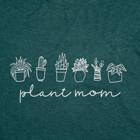 img 1 attached to Cats, Plants & Style: Women'S Gardening Shirt For Botanical Enthusiasts And Plant Ladies