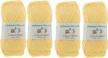 high-quality light yellow sport weight cotton yarn - set of 4 skeins from jubileeyarn logo
