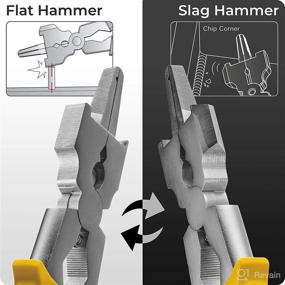 img 3 attached to Strong Hand Tools Deluxe MIG Welding Pliers with Slag Hammer - 8 Inch Heat Treated Ergonomic Grip