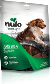 img 4 attached to Беззерновые лакомства для собак с высоким содержанием белка Jerky Strips с пробиотиком BC30 | Nulo Freestyle Premium для здоровья пищеварения и иммунитета
