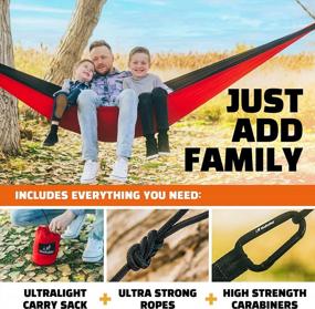 img 3 attached to MalloMe Hammock - Camping Hammocks - Portable Hammock Kids Hammock Outdoor Hammock - Hamaca Double Hammock - 2 Person Hammock Tree Hammock - Hamock Travel Hammock - Backpacking Hammocks For Outside