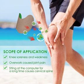 img 3 attached to Sumifun Pain Patch, 96 Counts Knee Cervical Plaster For Muscle, Joint Ache, Arthritis Pain Relief, Wormwood Extract Sticker, Pack Of 8