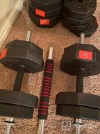 img 1 attached to LEADNOVO Adjustable Weights Dumbbells Barbell Set - 3 In 1 Home Fitness Weight Training For Men & Women review by Oscar Chambers
