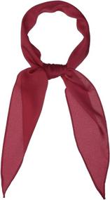 img 4 attached to Allegra Rhombus Scarves Skinny Neckerchief Women's Accessories : Scarves & Wraps