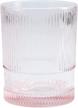 pink fortessa noho collection cocktail glasses (set of 4, 4 count pack) logo