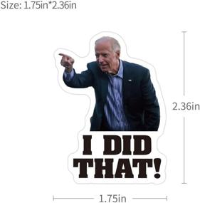 img 1 attached to Ultimate Collection: 50 Pcs I Did That Biden Sticker Set - Non-repetitive Graffiti, Waterproof Suitcase, Notebook, Scooter Stickers