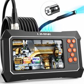 img 4 attached to LIMINK Dual Lens Borescope Endoscope With 1080P HD Camera, 11 LED Lights, 4.3 Inch Screen, 32GB Memory, 8Mm 10FT Cable, IP67 Waterproof For Engine, Pipe, And Home Inspection