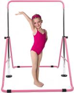 adjustable gymnastic bars for home - junior training equipment for kids, ideal for children aged 3-7 years old, perfect for at-home gymnastics practice logo
