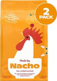 img 3 attached to Nacho Dry Cat Food: Cage-Free Poultry & Pumpkin or Sustainably-Caught Fish 🐱 & Pumpkin Recipe - High Protein (2) 2 LB Bags (4 LBS Total)