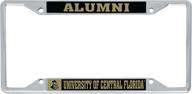 🏈 officially licensed ucf knights metal license plate frame: perfect for alumni to show university pride on car front or back логотип