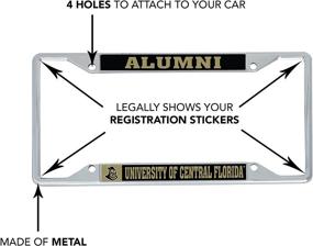 img 1 attached to 🏈 Officially Licensed UCF Knights Metal License Plate Frame: Perfect for Alumni to Show University Pride on Car Front or Back