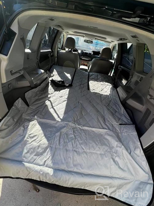 img 1 attached to Extra Large SUV Cargo Liner With 60/40 Split And Armrest Pass-Through Compatibility - Black, Made In USA By 4Knines review by Jim Raju