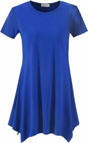 img 4 attached to Women'S Loose Fit Swing Tunic Top For Leggings, Casual Shirt Blouse