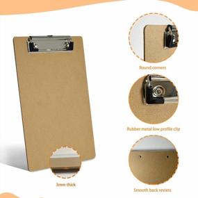 img 3 attached to 32 Count Eco-Friendly Mini Clipboards - Perfect For Classroom Supplies, Office, Traveling And More!