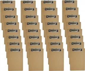 img 4 attached to 32 Count Eco-Friendly Mini Clipboards - Perfect For Classroom Supplies, Office, Traveling And More!