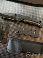 img 1 attached to FANSTINOW Folding Knife: Compact, Durable & Easy To Carry! review by Tim Hollins