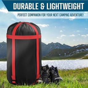 img 1 attached to 3-4 Season Lightweight Waterproof Double Sleeping Bag With 2 Pillows - Warm & Cool Weather Adult & Kids Camping, Hiking, And Outdoors (1-Pack)