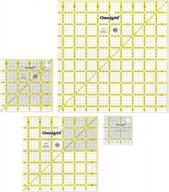 набор из 4 квадратных линеек для квилтинга omnigrid: 2,5", 4,5", 6,5" и 9,5" value pack логотип