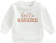 cute and cozy: toddler baby boy girl crewneck sweatshirt - perfect fall/winter outfit essential! logo